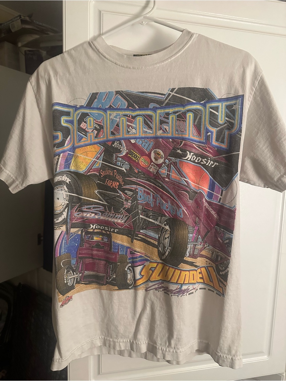 Vintage Racing t shirt Sammy Swindell Sprint car racing